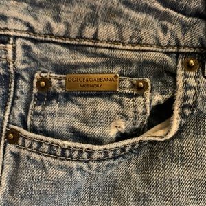 Dolce and Gabbana Low rise jeans.
